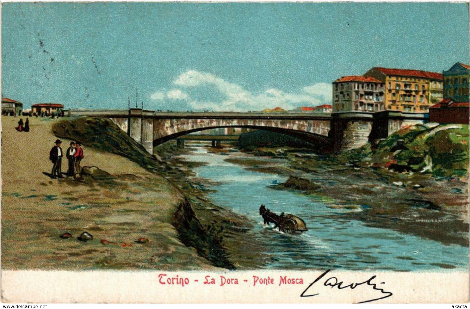 CPA AK TORINO La Dora, Ponte Mosca ITALY (542803)