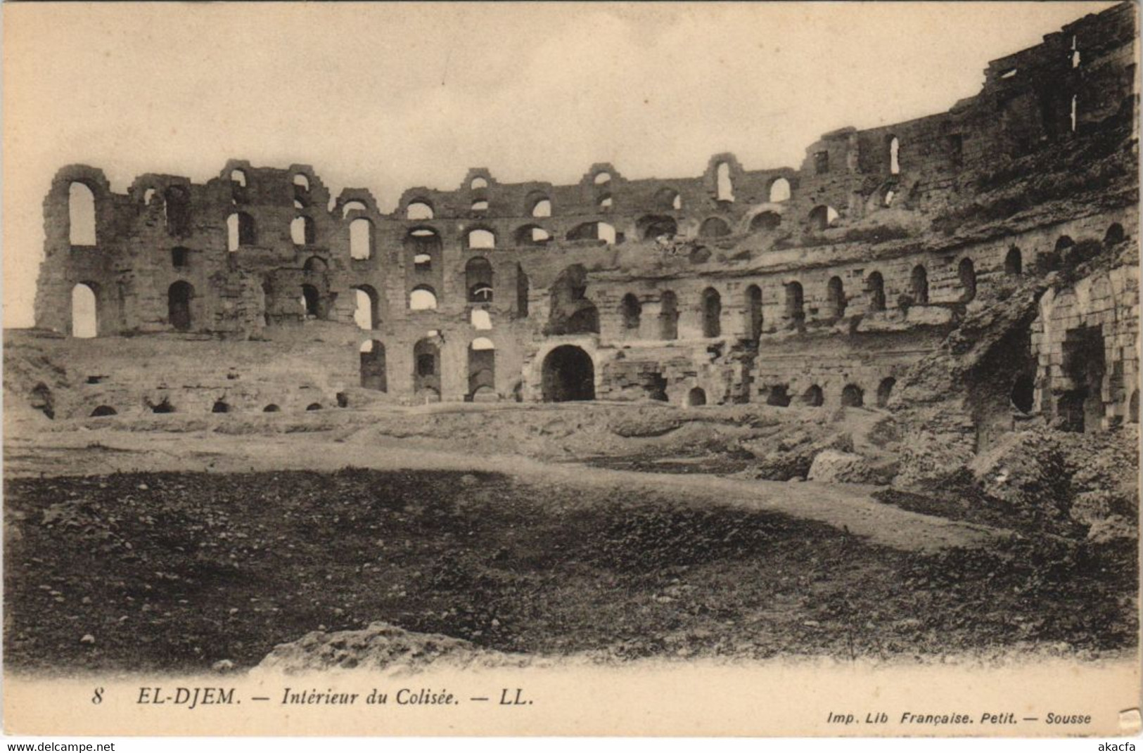 CPA AK TUNISIE EL-DJEM - Interieur de Colisée (134670)