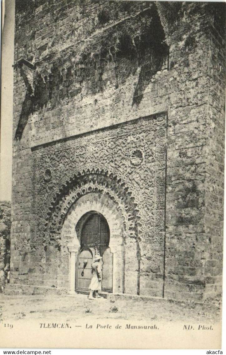 CPA AK TUNISIE TLEMCEN - La Porte de Mansourah (174735)