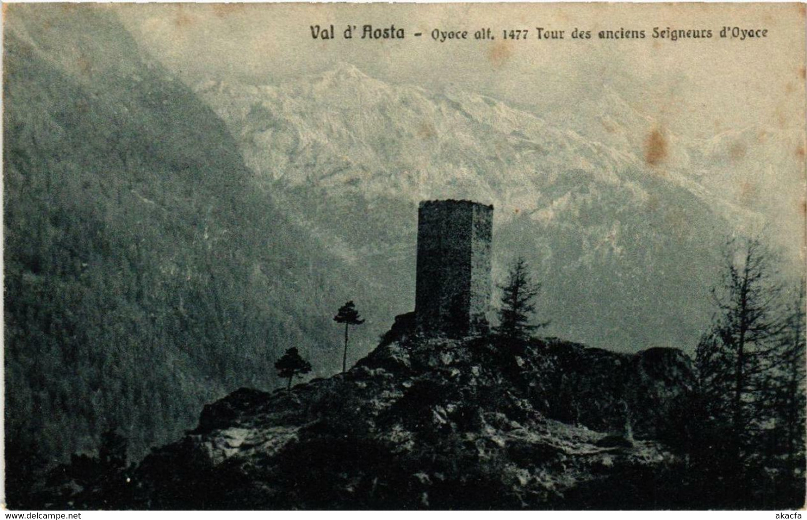 CPA AK Val d'Aosta OYACE Tour des anciens Seigneurs d'Oyace ITALY (531940)