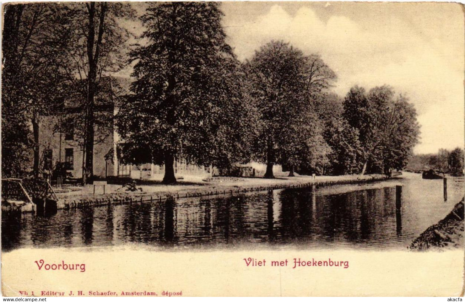 CPA AK VOORBURG Vliet met Hoekenbrug NETHERLANDS (602721)