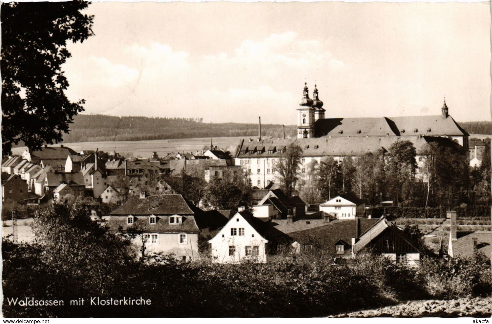 CPA AK Waldsassen - Waldsassen mit Klosterkirche GERMANY (964663)