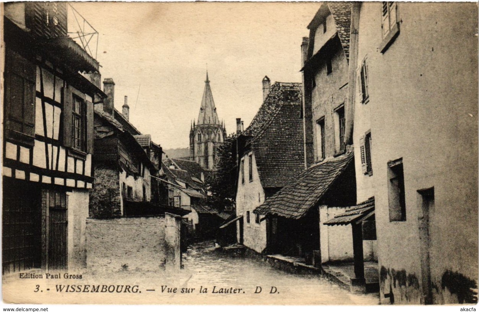 CPA AK WISSEMBOURG - Vue sur la Lauter (104883)