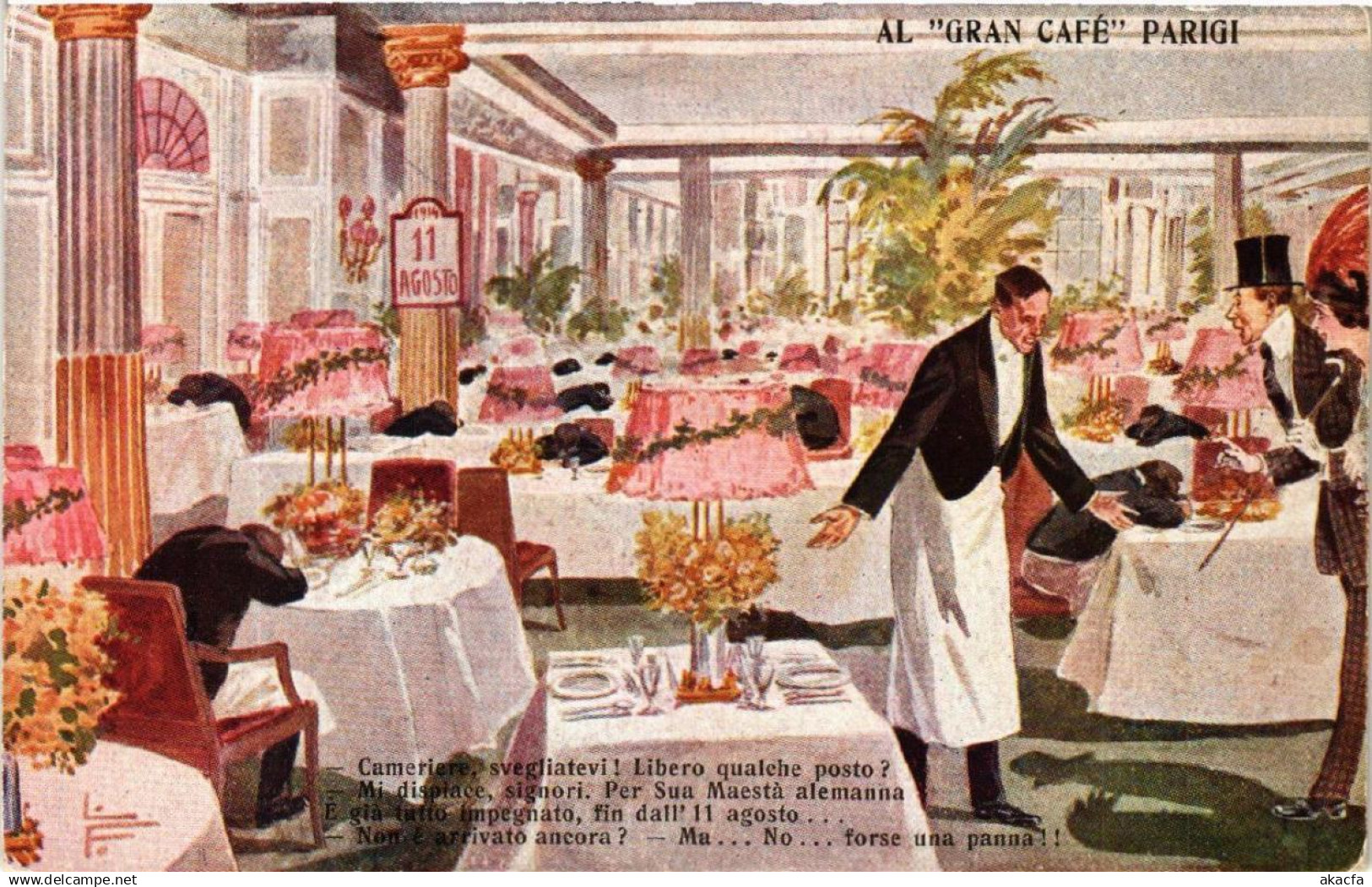 CPA Al Gran Cafe Parigi ITALY (592112)