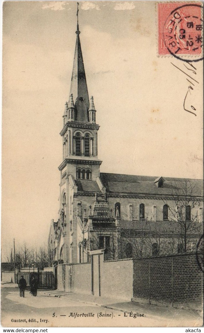 CPA ALFORTVILLE - l'eglise (146829)