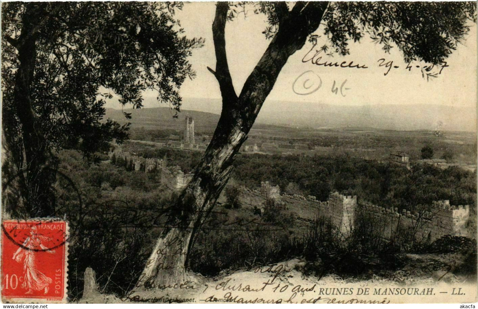 CPA ALGERIA Ruines de Mansourah (749147)