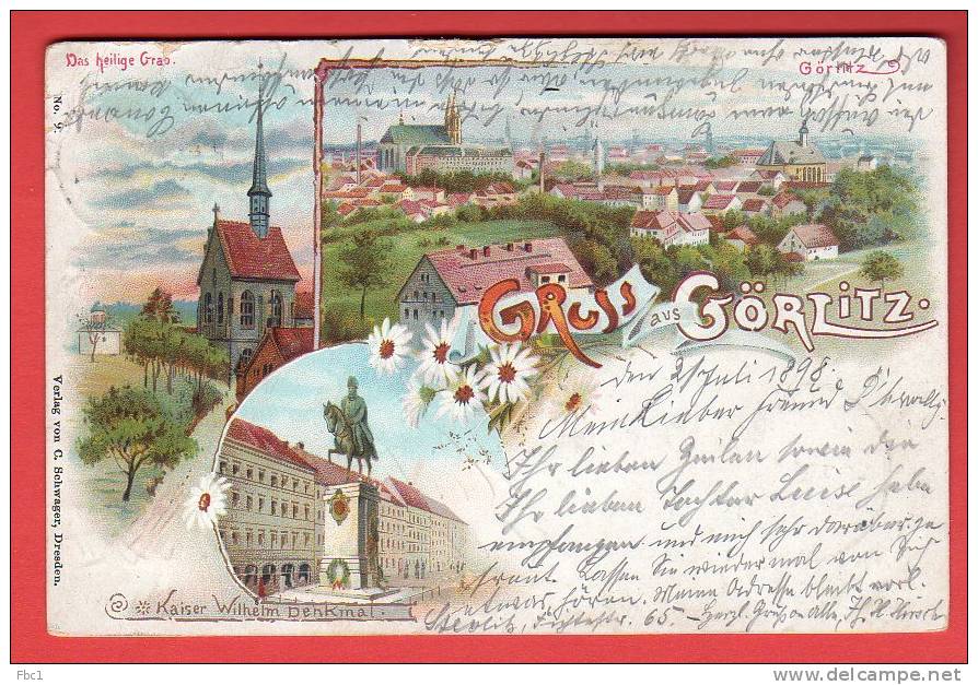 CPA: Allemagne - Görlitz (Saxe) - Gruss aus Görlitz (1898)