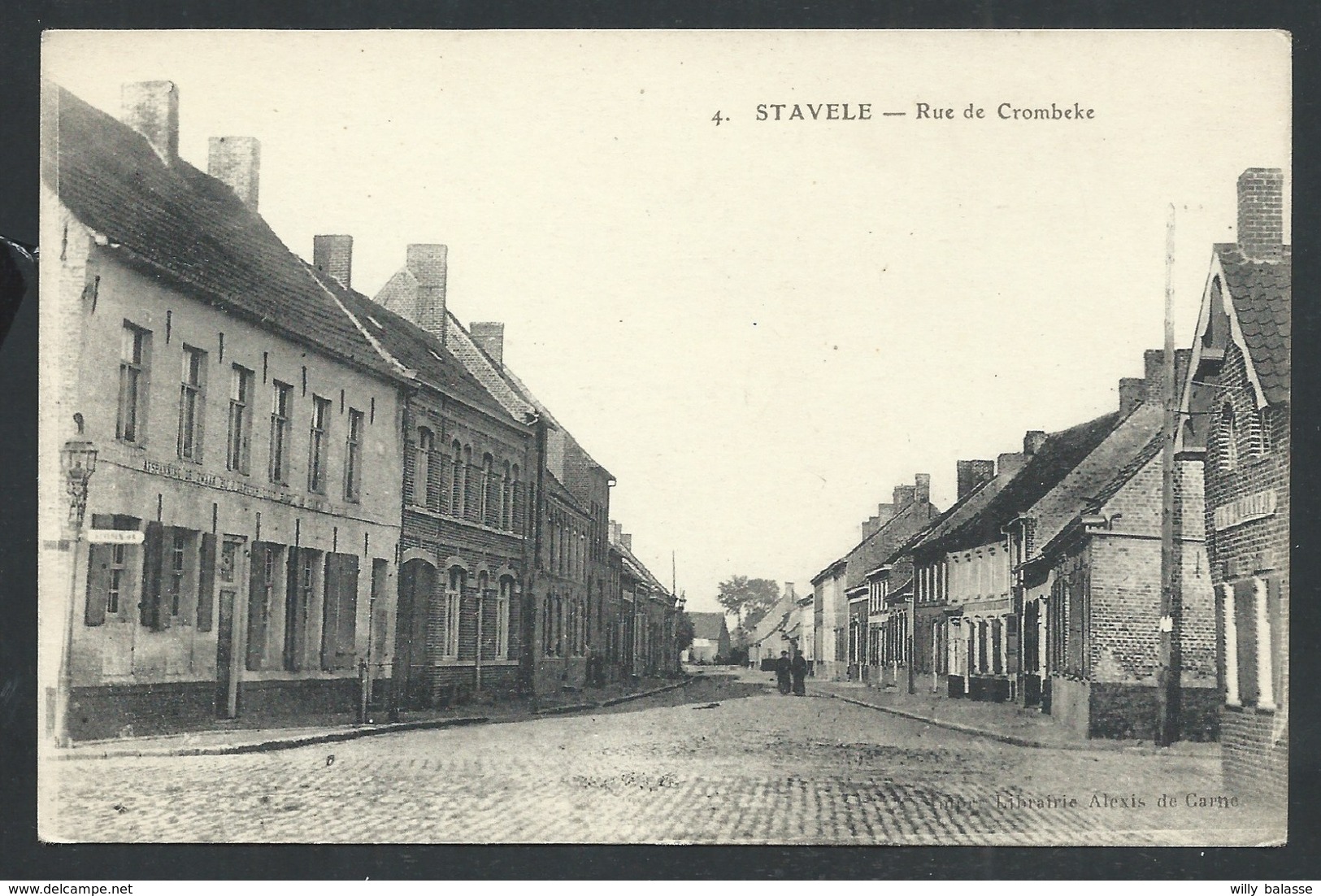 +++ CPA - Alveringem - STAVELE - Rue de Crombeke  //