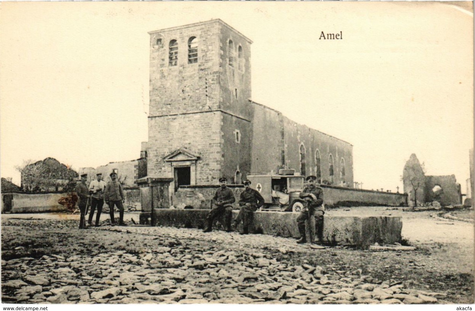 CPA Amel - L'Eglise - Kirche - Ruines (1037488)