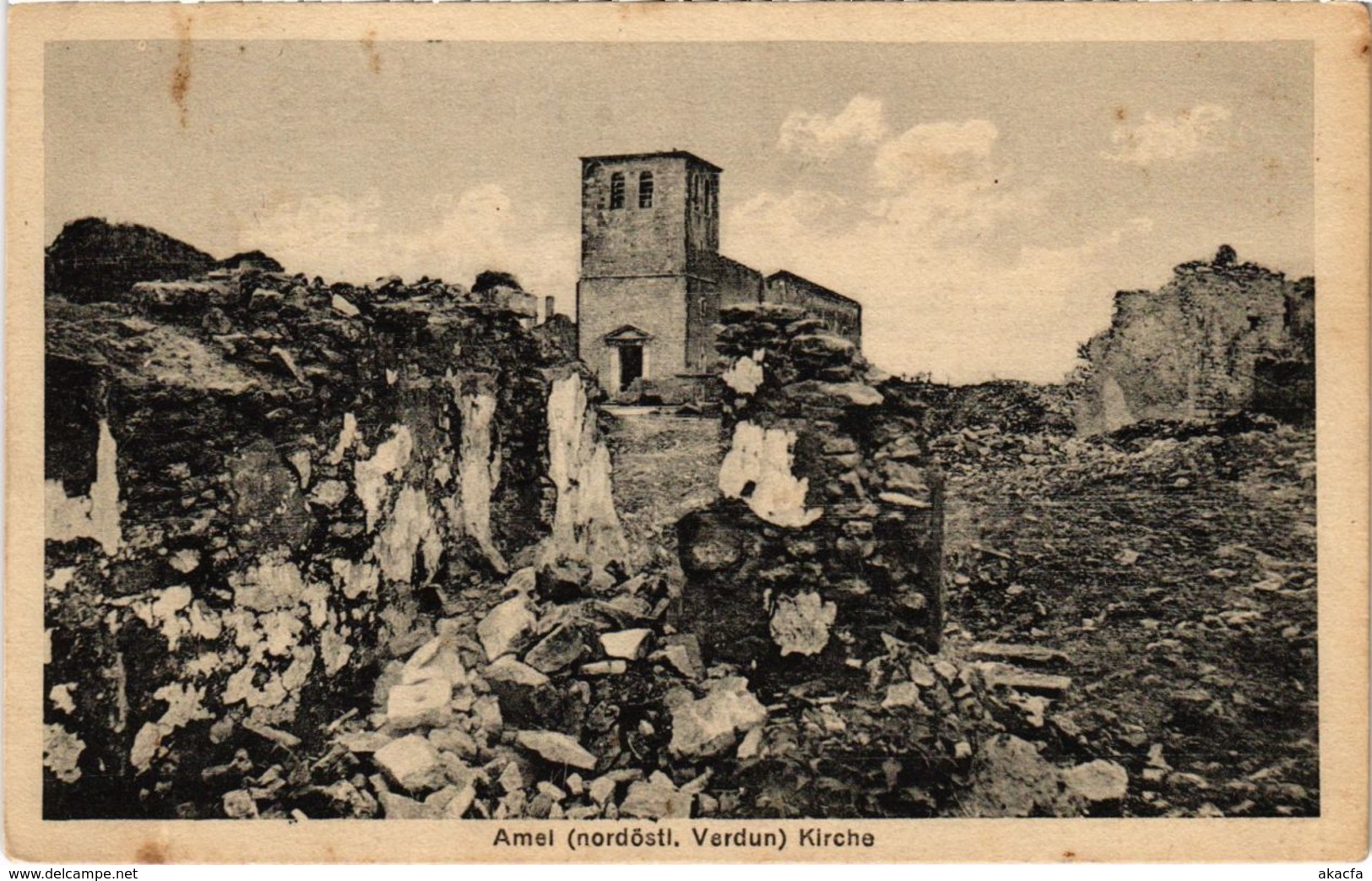 CPA Amel-sur-l'Etang - Amel - L'Eglise - Kirche - Ruines (1037246)