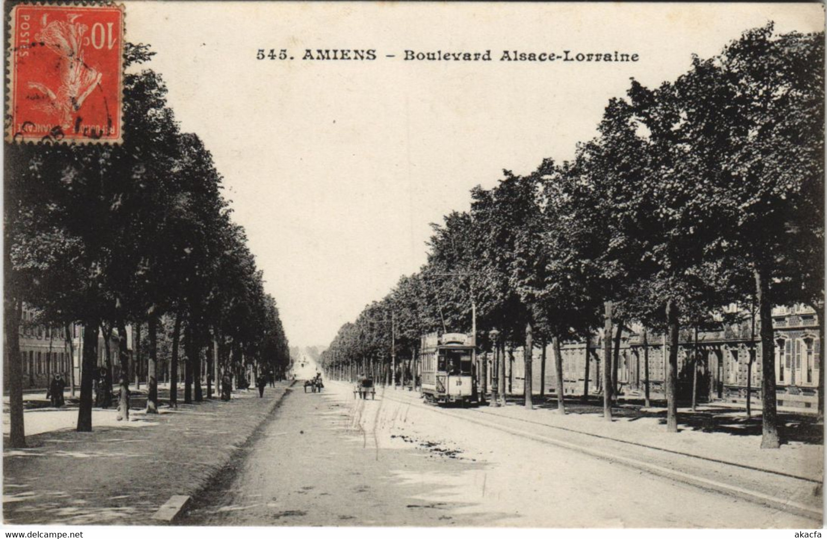 CPA AMIENS Boulevard Alsace-Lorraine (807650)