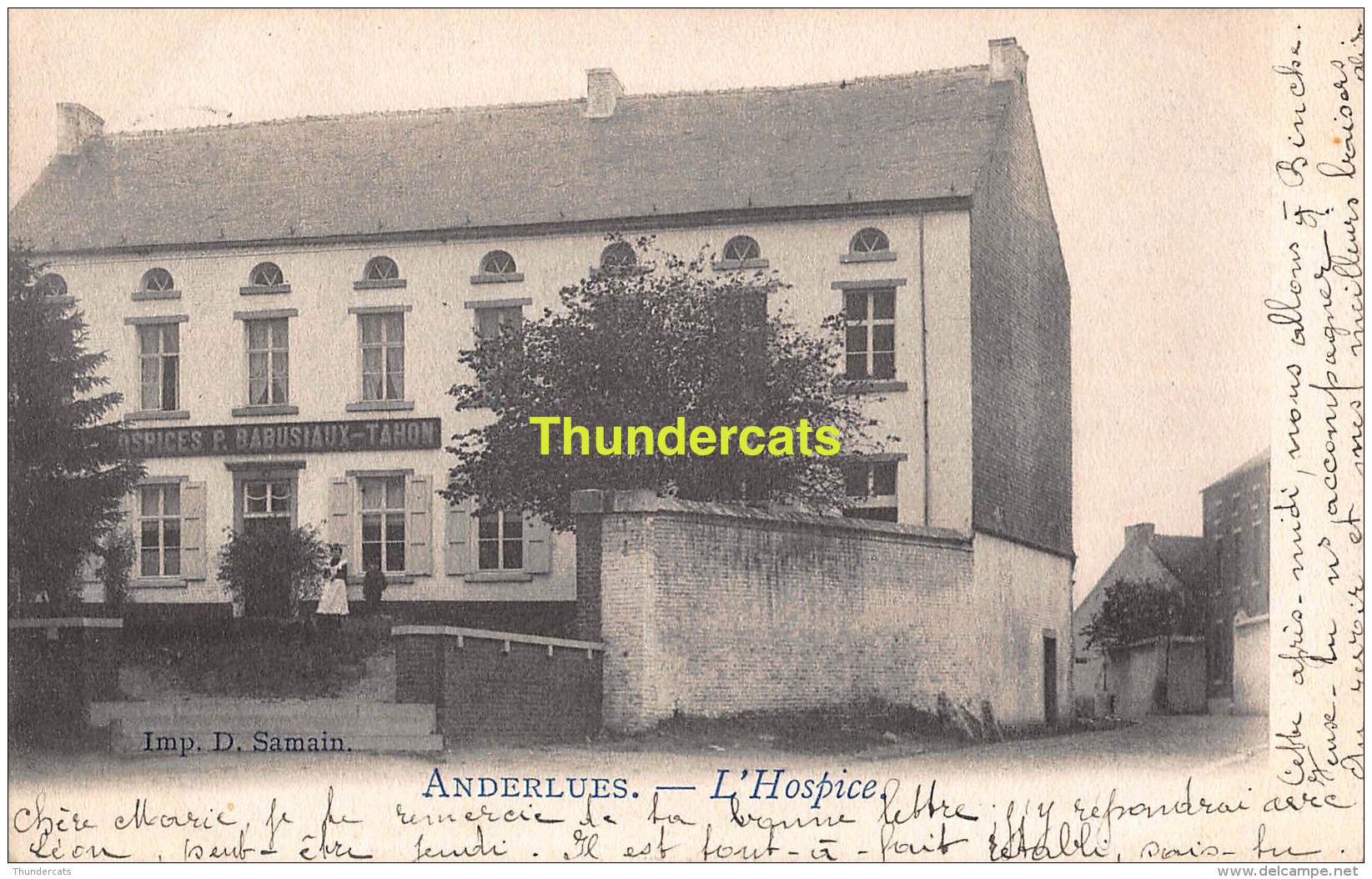 CPA  ANDERLUES  L'HOSPICE