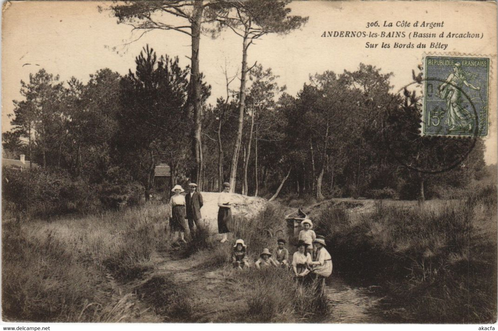 CPA ANDERNOS-les-BAINS-Sur les Bords du Bélay (27796)