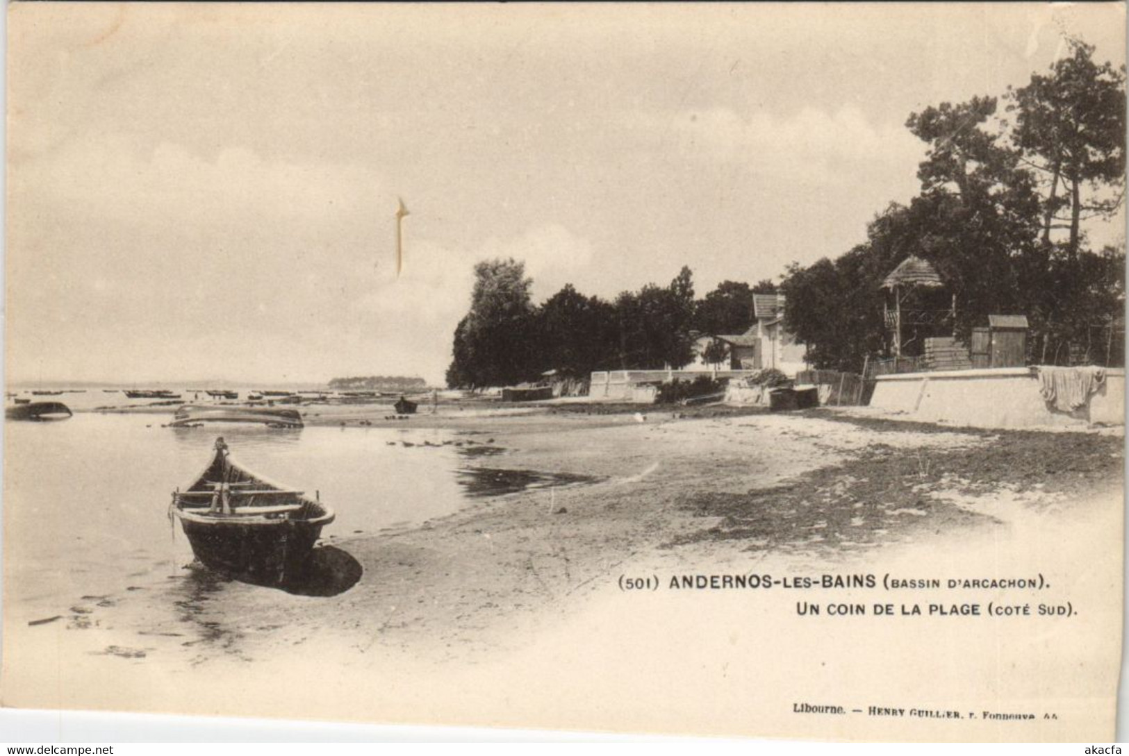 CPA ANDERNOS-les-BAINS-un Coin de la Plage (27789)