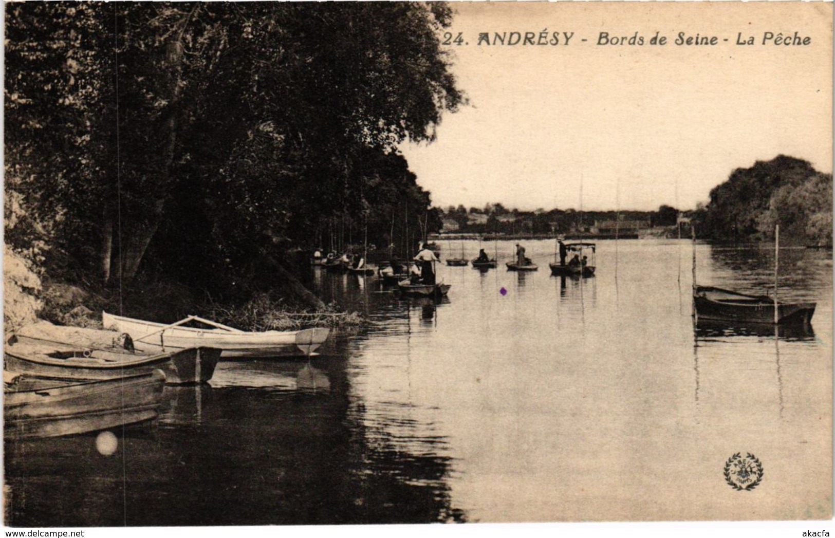 CPA ANDRESY - Bords de SEINE - La Peche (102893)