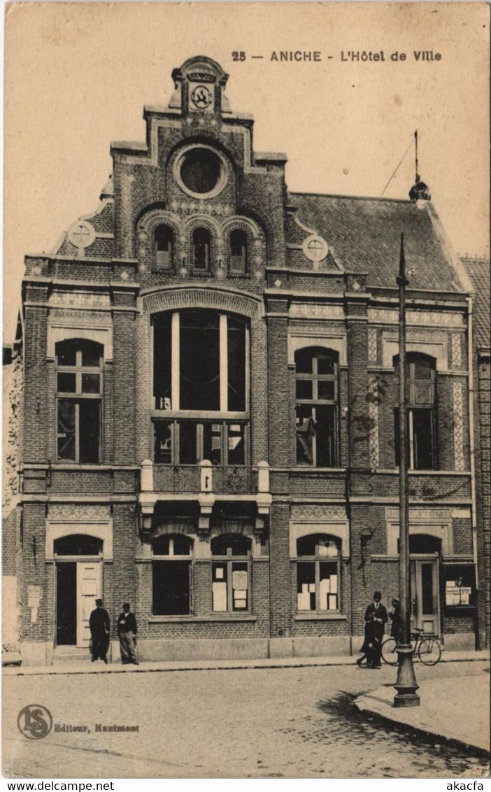 CPA ANICHE - L'Hotel de Ville (137083)