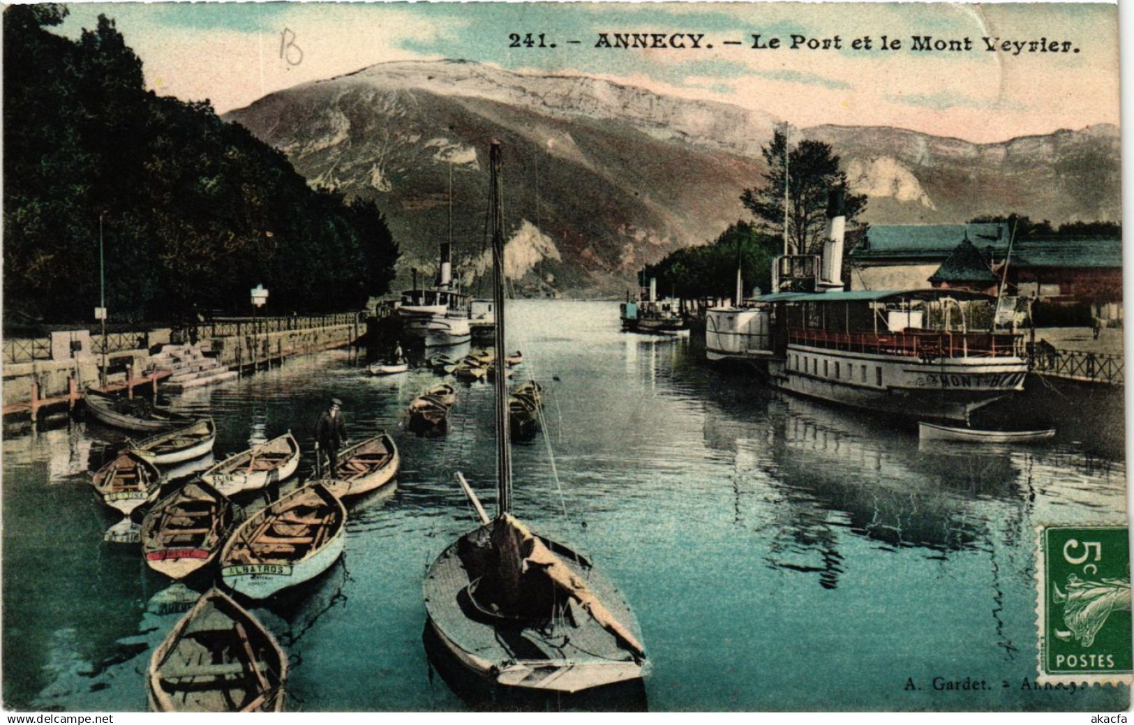 CPA ANNECY - Le Port et le Mont VEYRIER (691429)