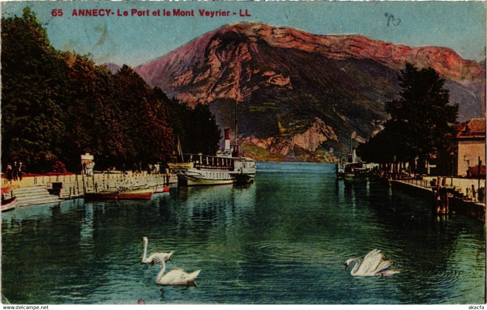 CPA ANNECY - Le Port et le Mont VEYRIER (691431)