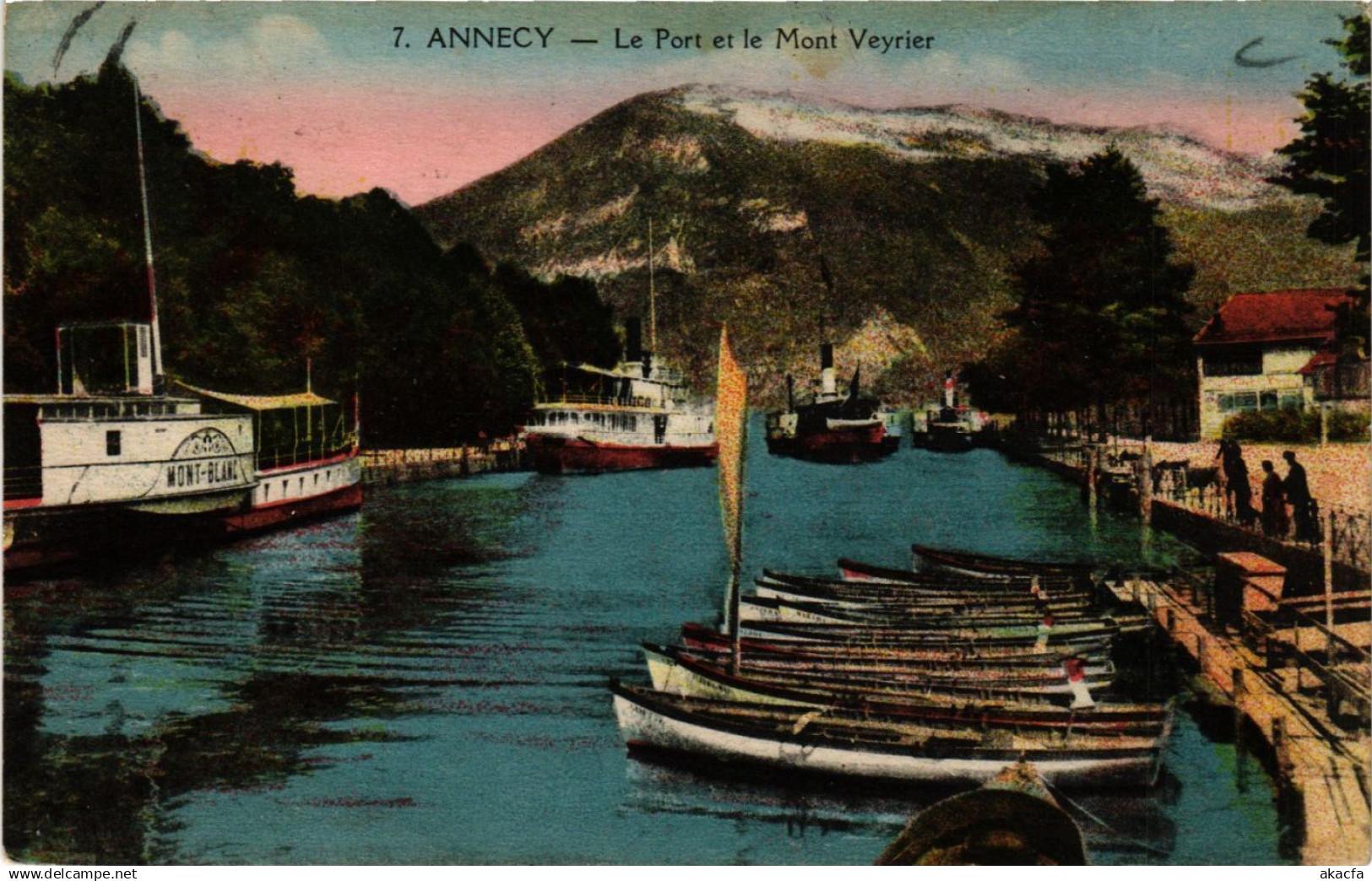 CPA ANNECY - Le Port et le Mont VEYRIER (691717)