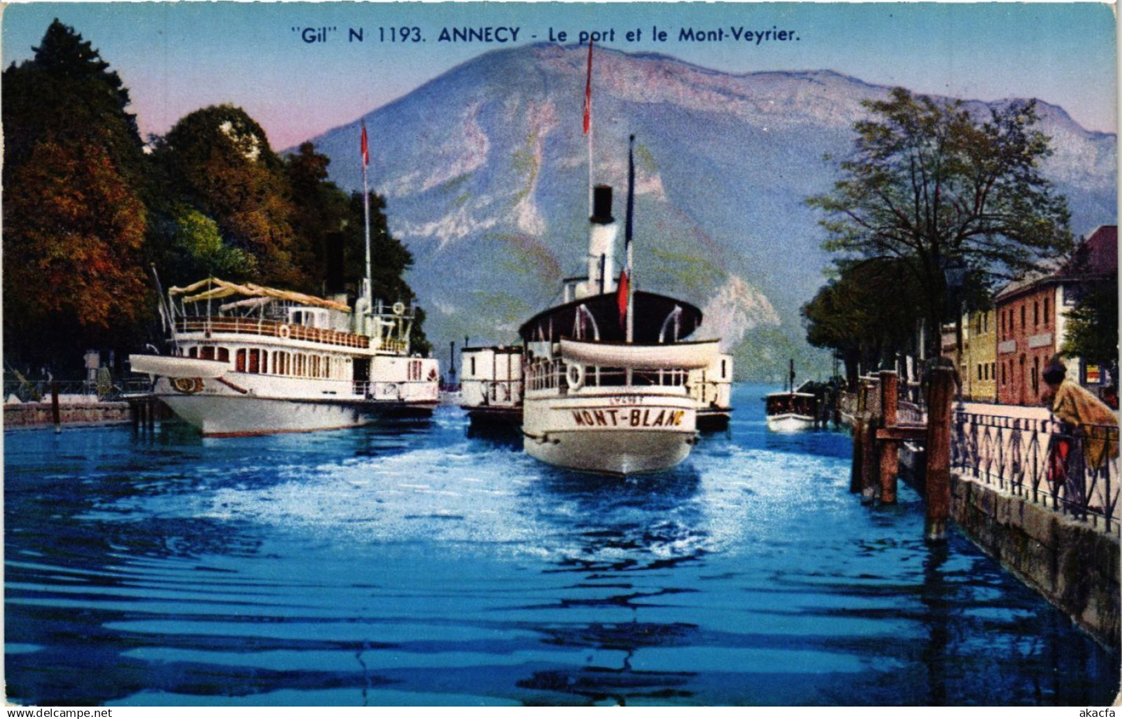 CPA ANNECY - Le Port et le Mont-VEYRIER (691759)