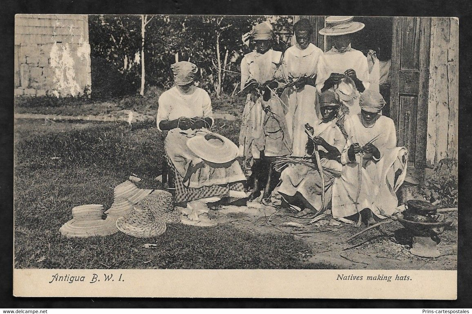 CPA Antigua BWI Natives making hats