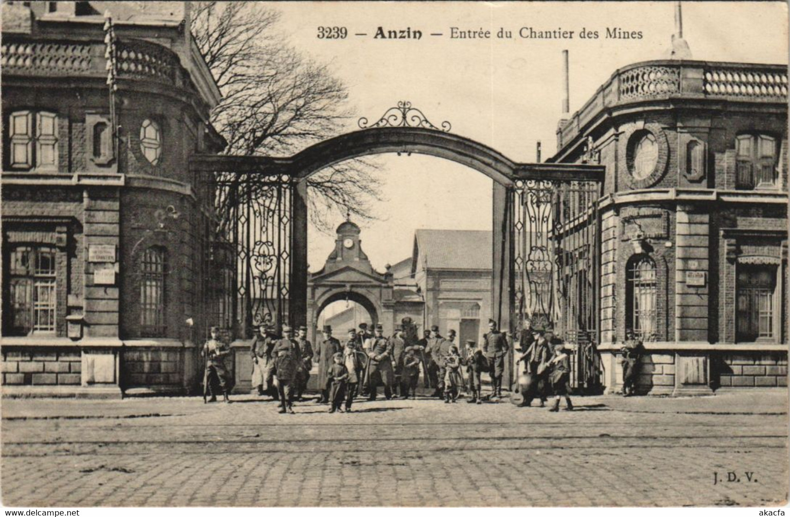 CPA ANZIN - Entrée du Chantier des Mines (137063)