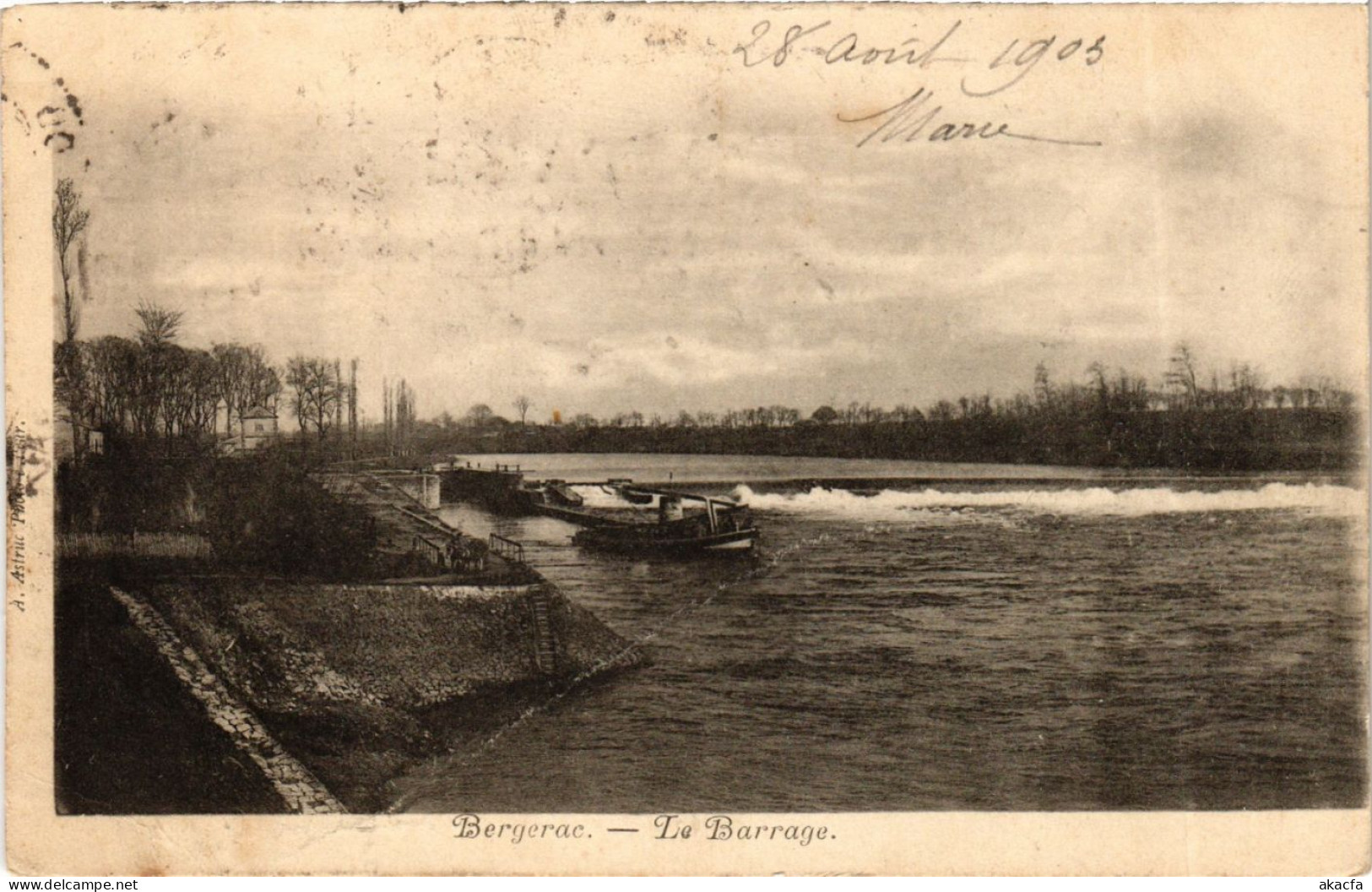 CPA Aquitaine Dordogne BERGERAC Le Barrage (982072)