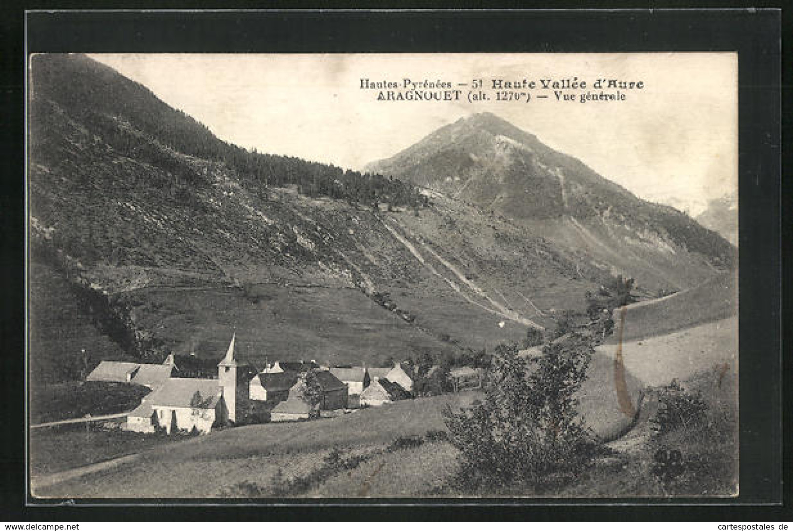 CPA Aragnouet, Vue générale