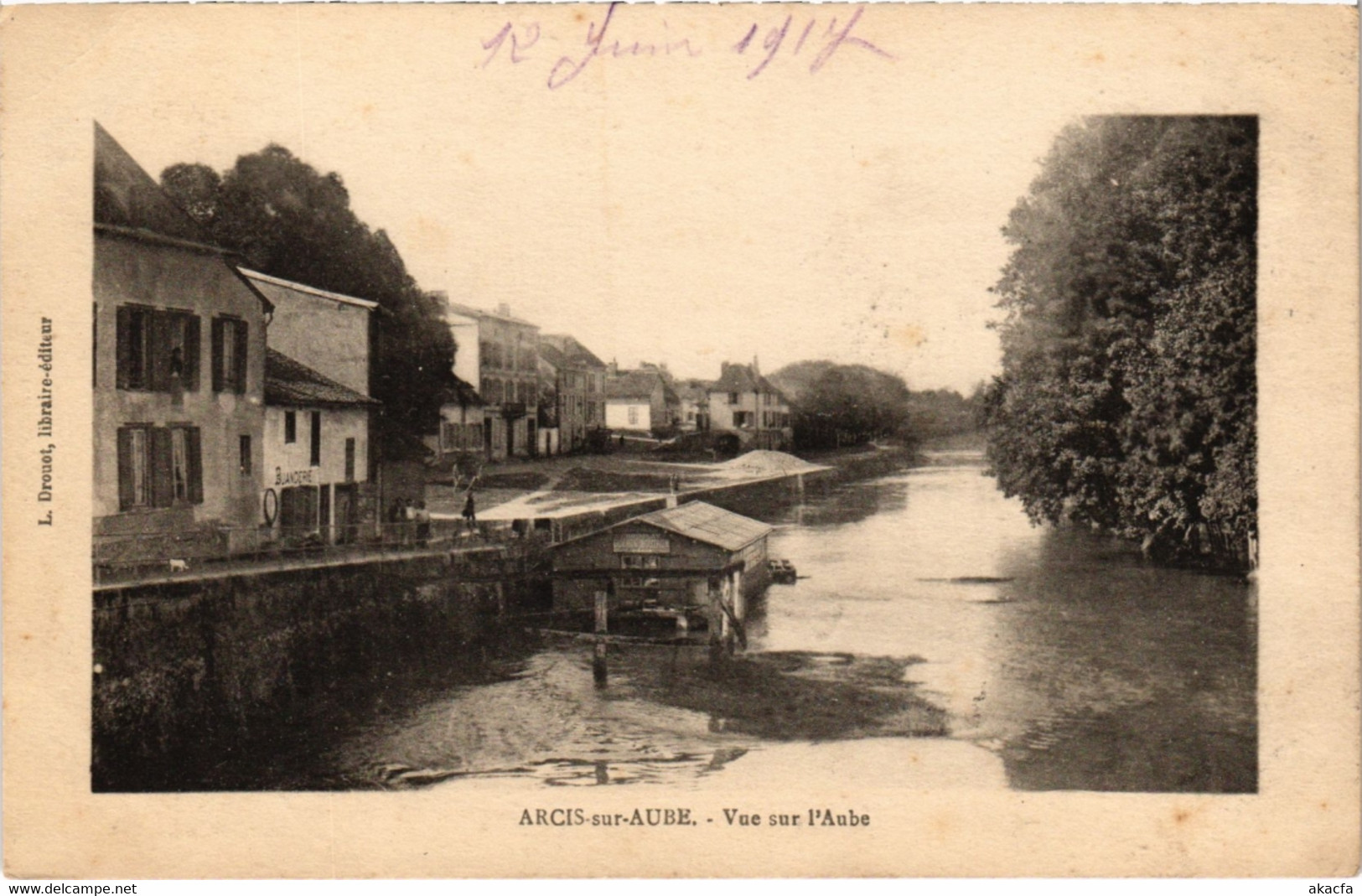 CPA ARCIS-sur-AUBE - Vue sur l'Aube (988736)