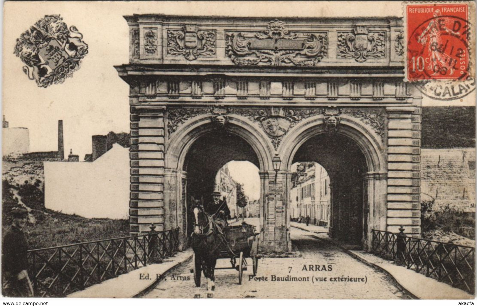 CPA ARRAS-Porte Baudimont (46146)