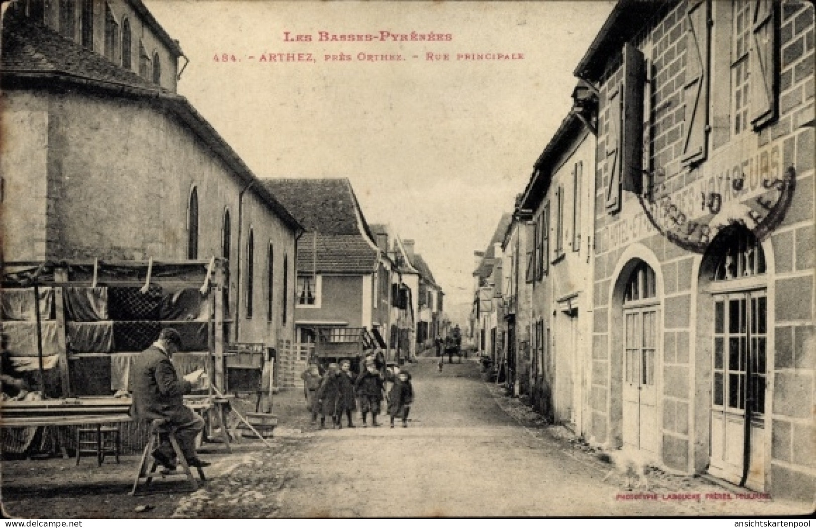 CPA Arthez de Bearn Pyrénées-Atlantiques, Rue Principale