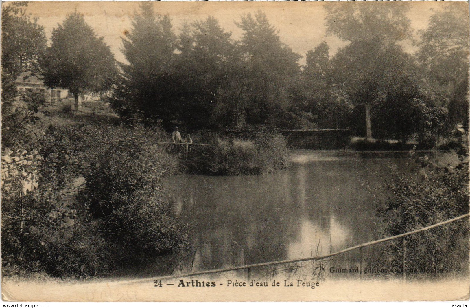 CPA Arthies Piece d'eau de la Feuge FRANCE (1309807)