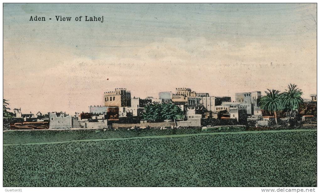 ( CPA ASIE )  YÉMEN  /  ADEN  -  View of Lahej  -