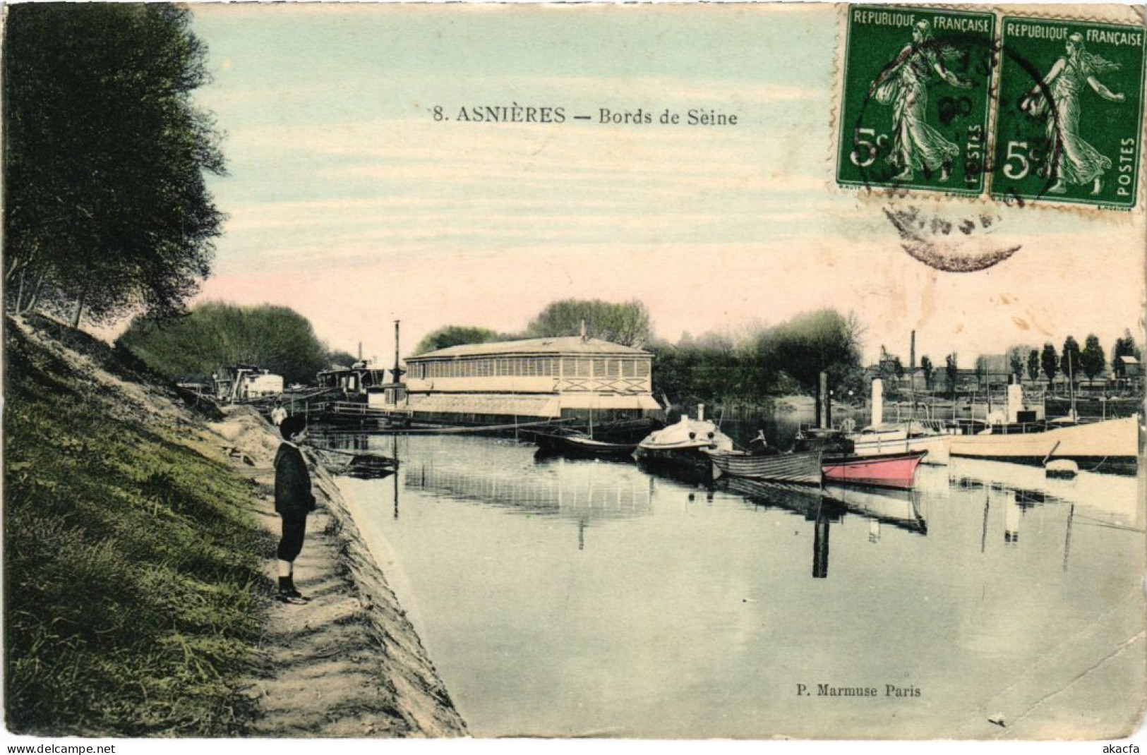 CPA ASNIERES-sur-SEINE Bords de Seine (1322491)