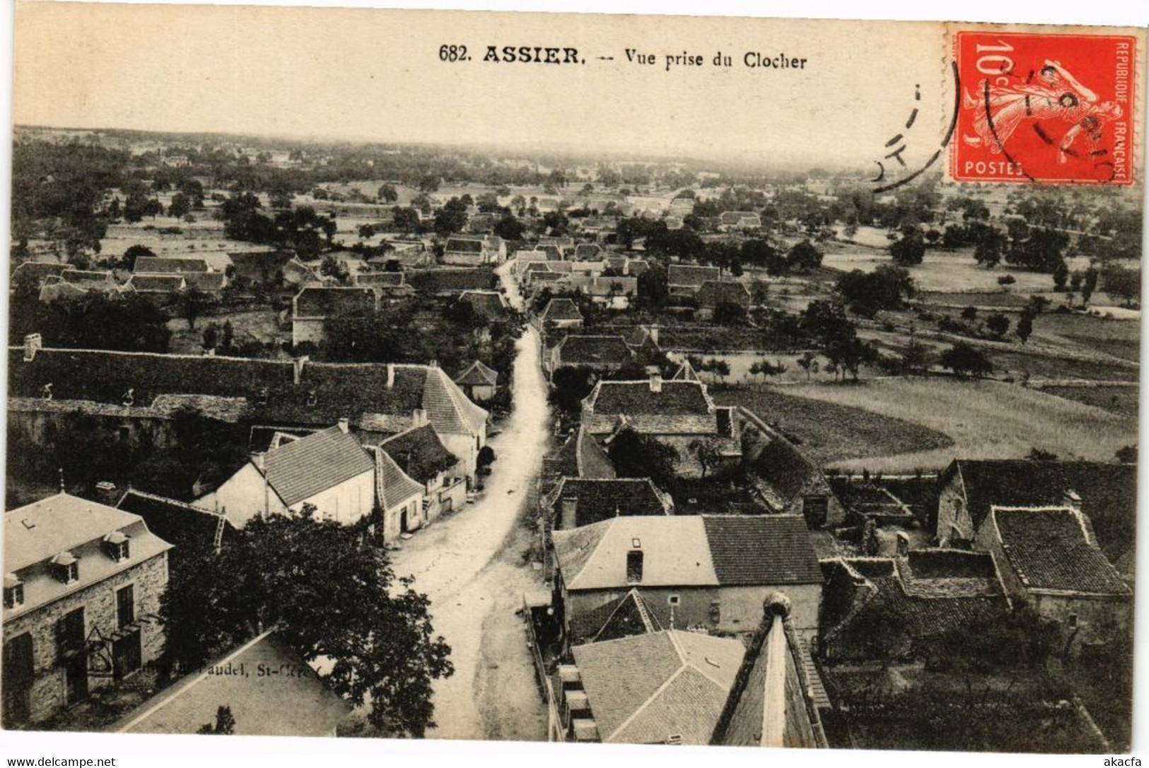 CPA ASSIER - Vue prise du Clocher (223359)