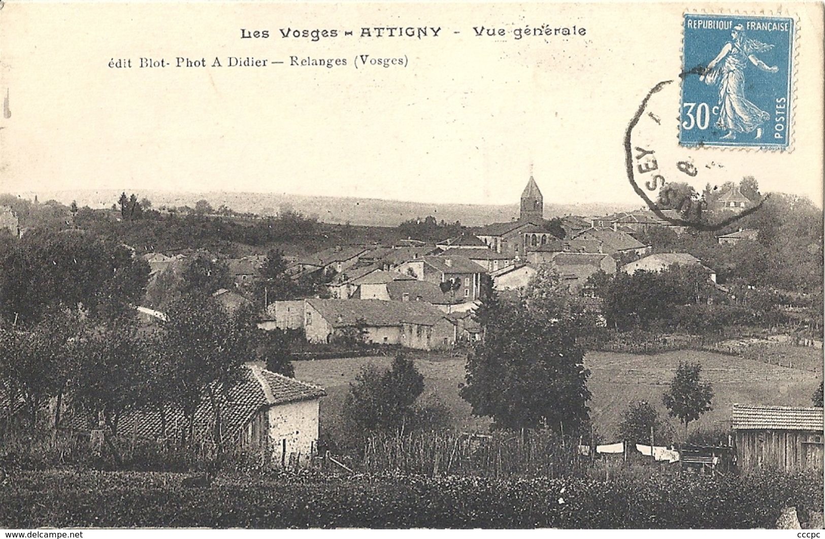 CPA Attigny vue générale