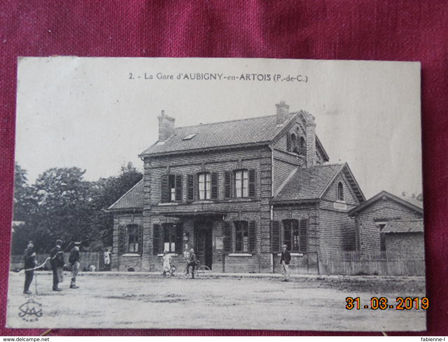 CPA - Aubigny-en-Artois - La Gare