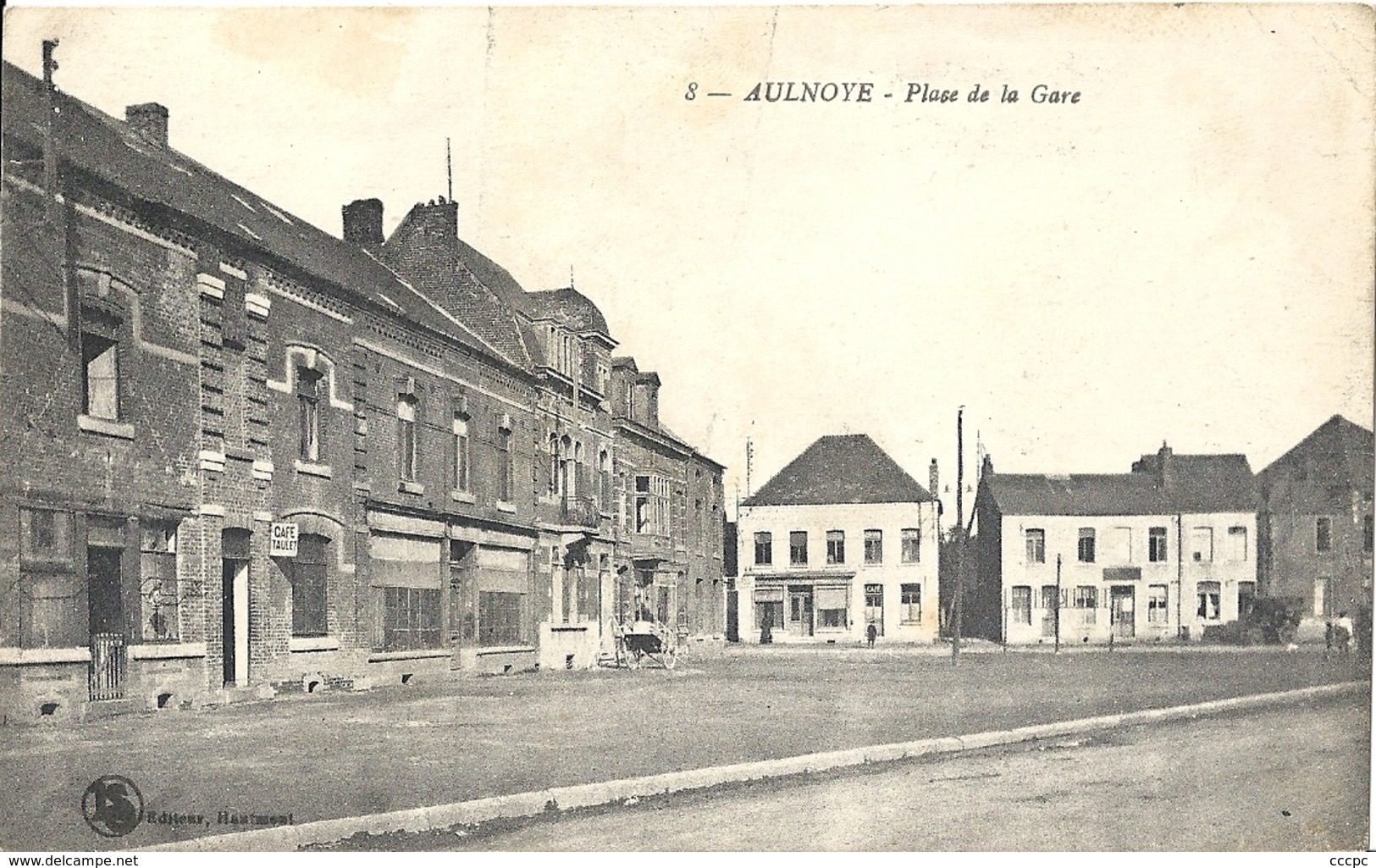 CPA Aulnoye Place de la Gare