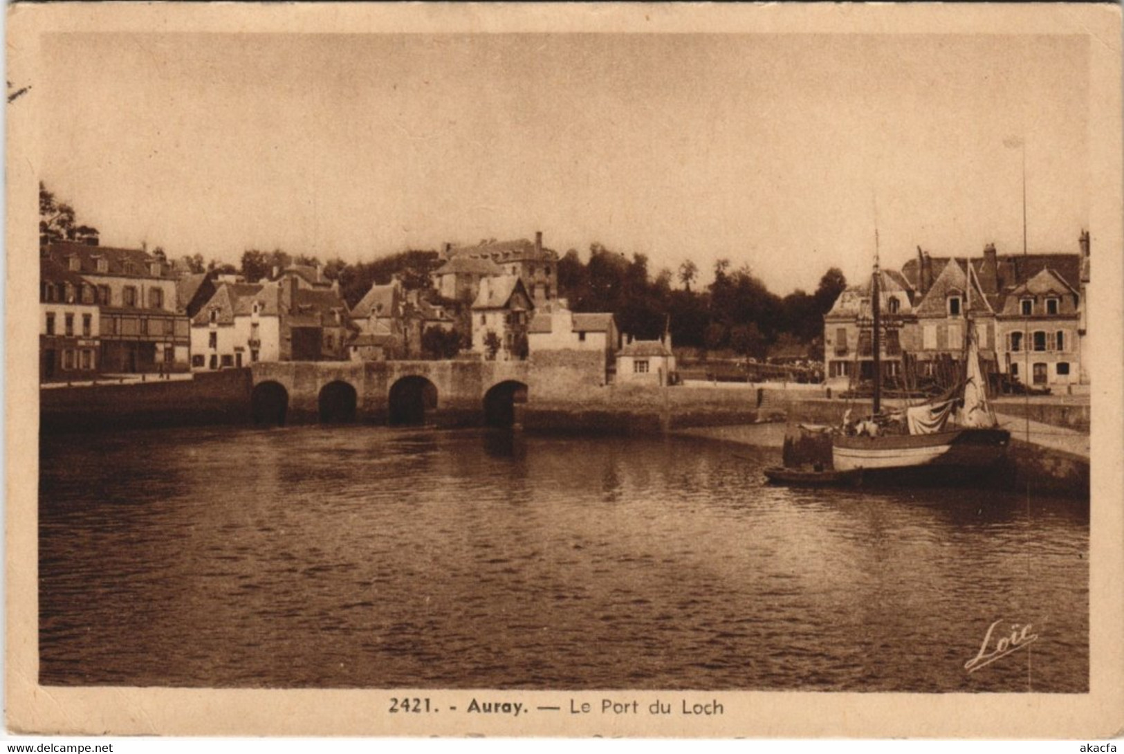 CPA AURAY Port du Loch (145001)