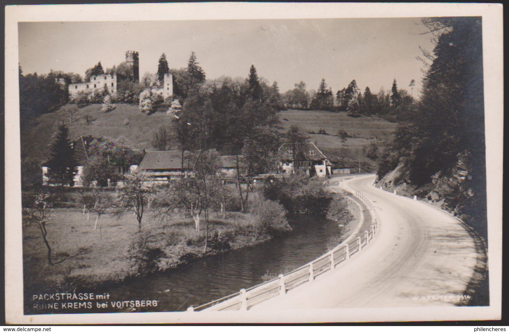 CPA - (Autriche) Packstrasse mit ruine krems bei Voitsberg