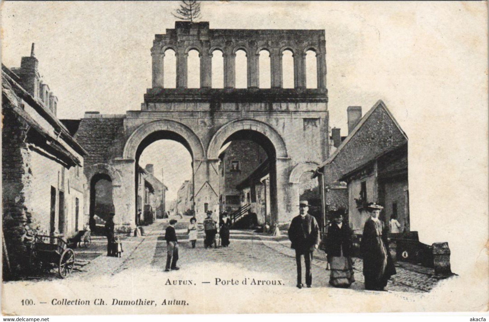 CPA AUTUN - Porte d'Arroux (121797)