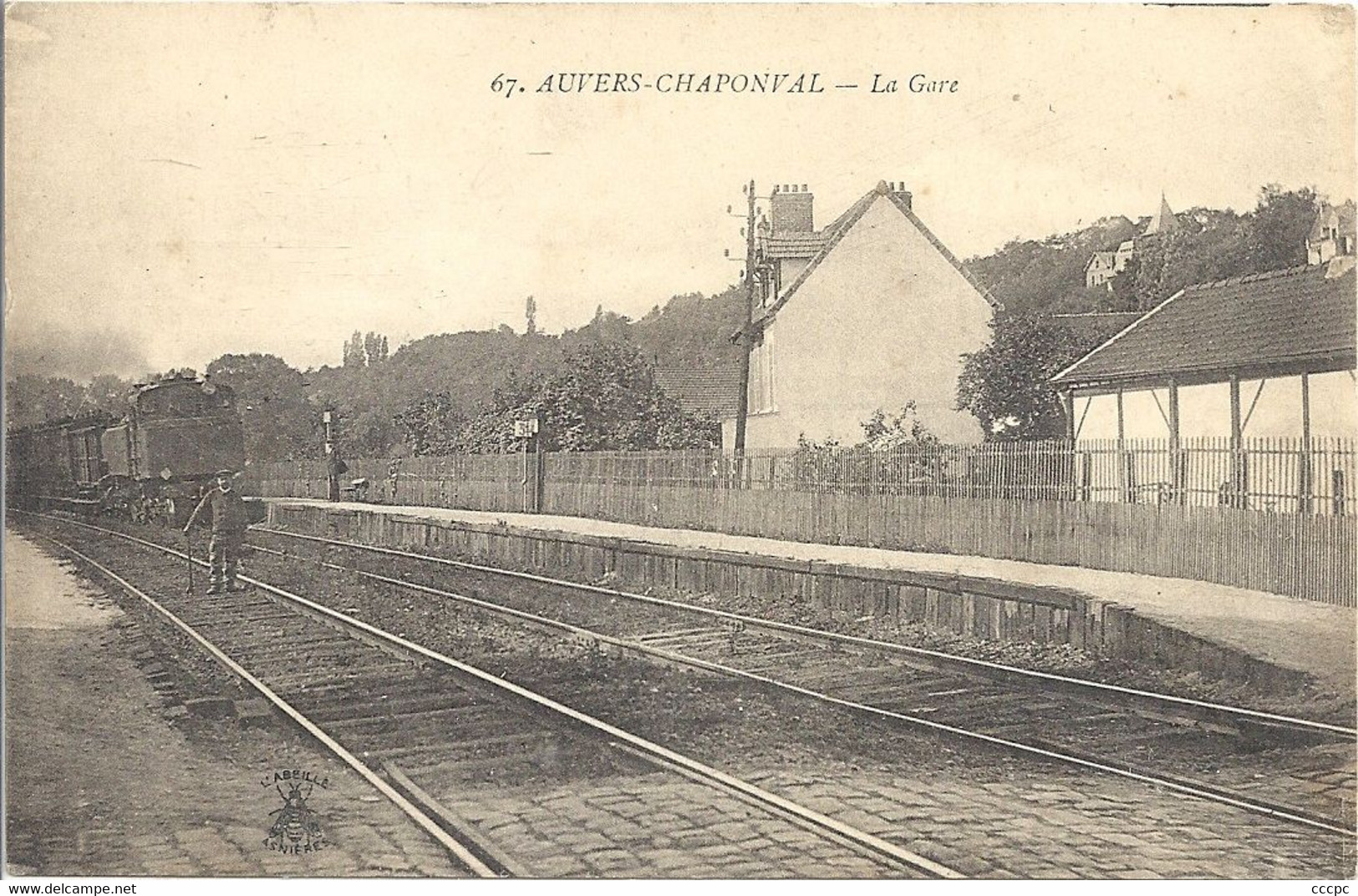 CPA Auvers-sur-Oise La Gare