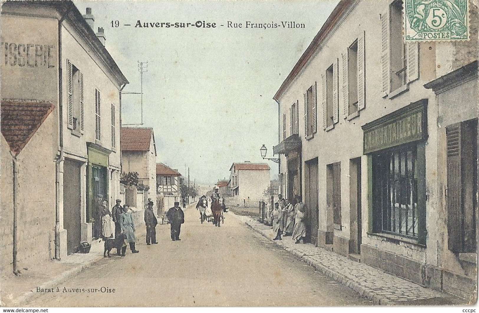 CPA Auvers-sur-Oise Rue François Villon