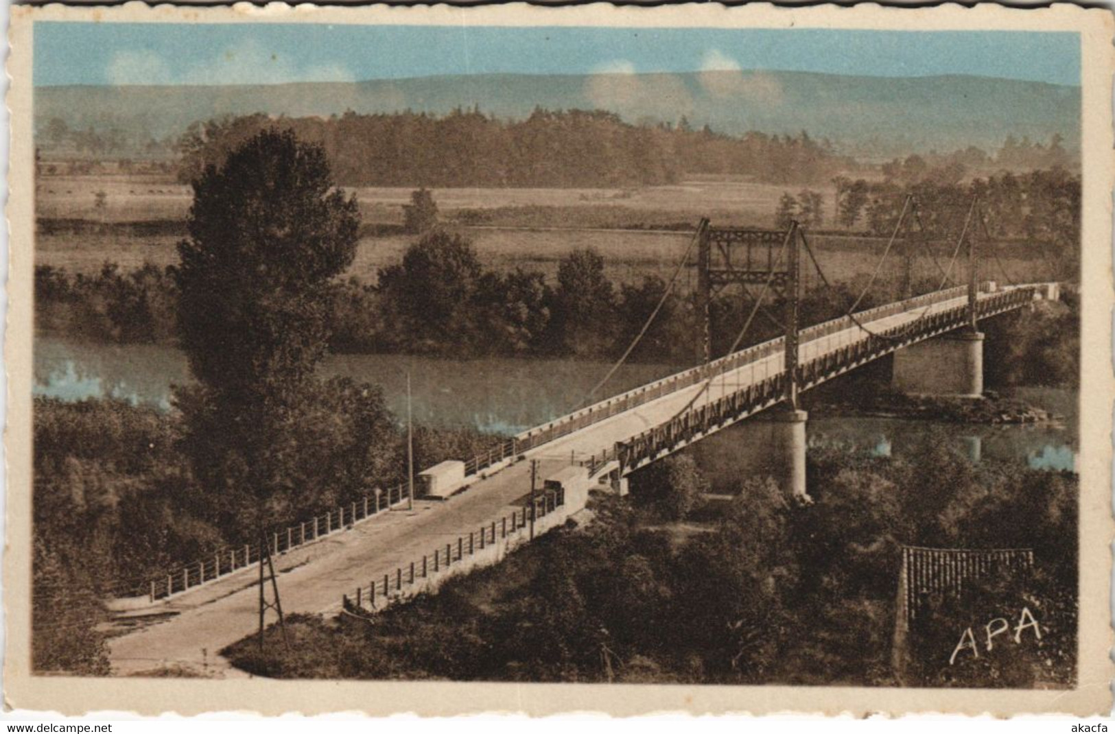 CPA AUVILLAR le Nouveau Pont (979381)