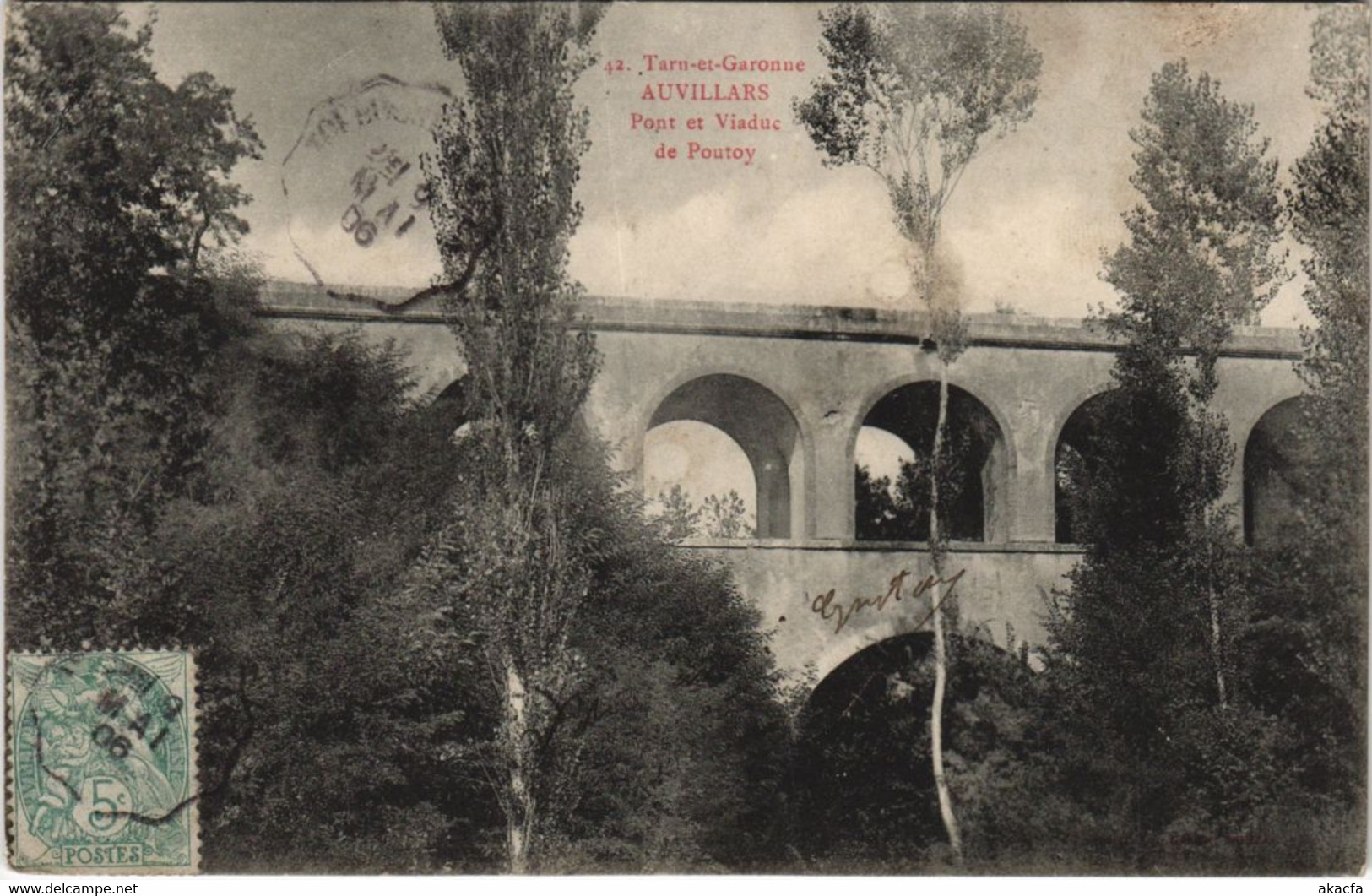 CPA AUVILLAR pon et Viaduc de Pontoy (979378)