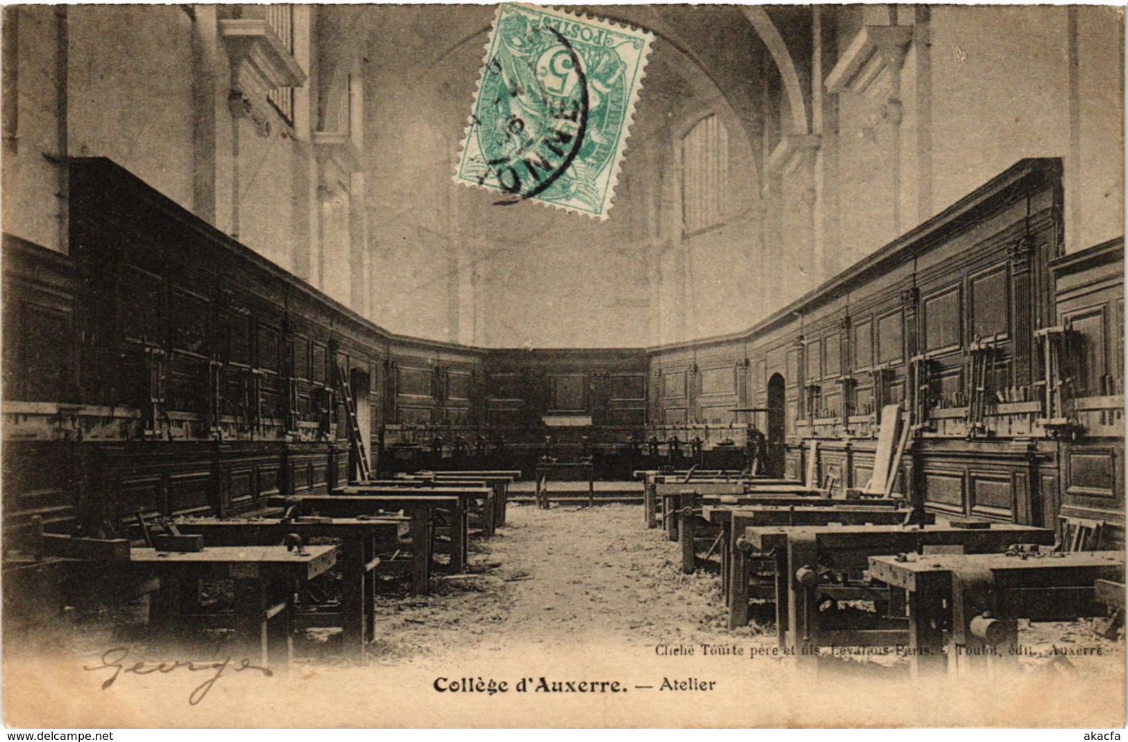 CPA Auxerre - College d'Auxerre - Atelier FRANCE (960494)