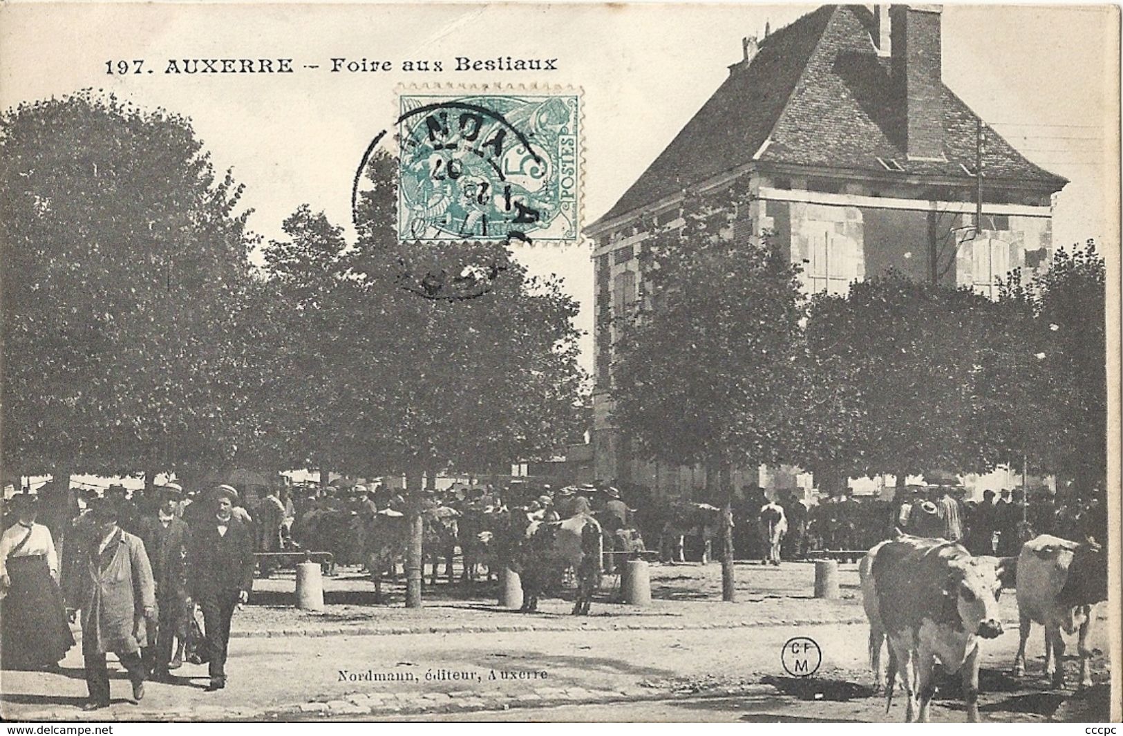 CPA Auxerre Foire aux Bestiaux