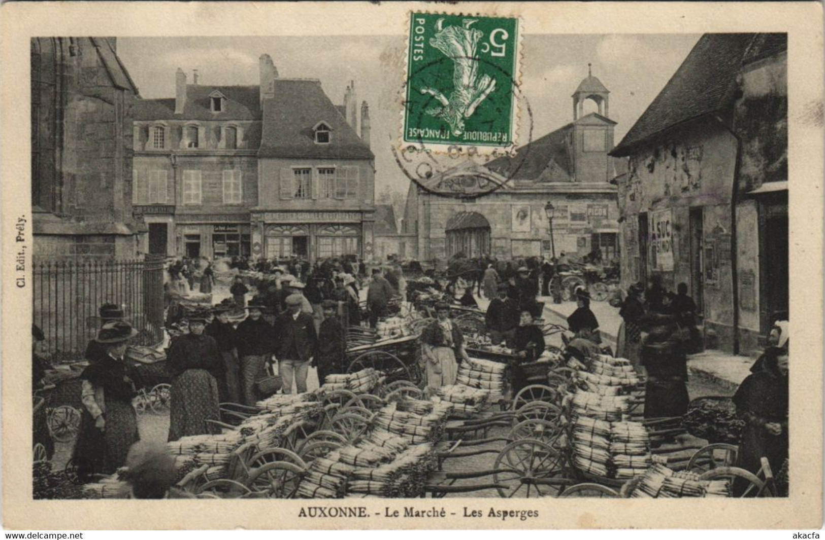 CPA AUXONNE - Le Marché les asperges (47526)