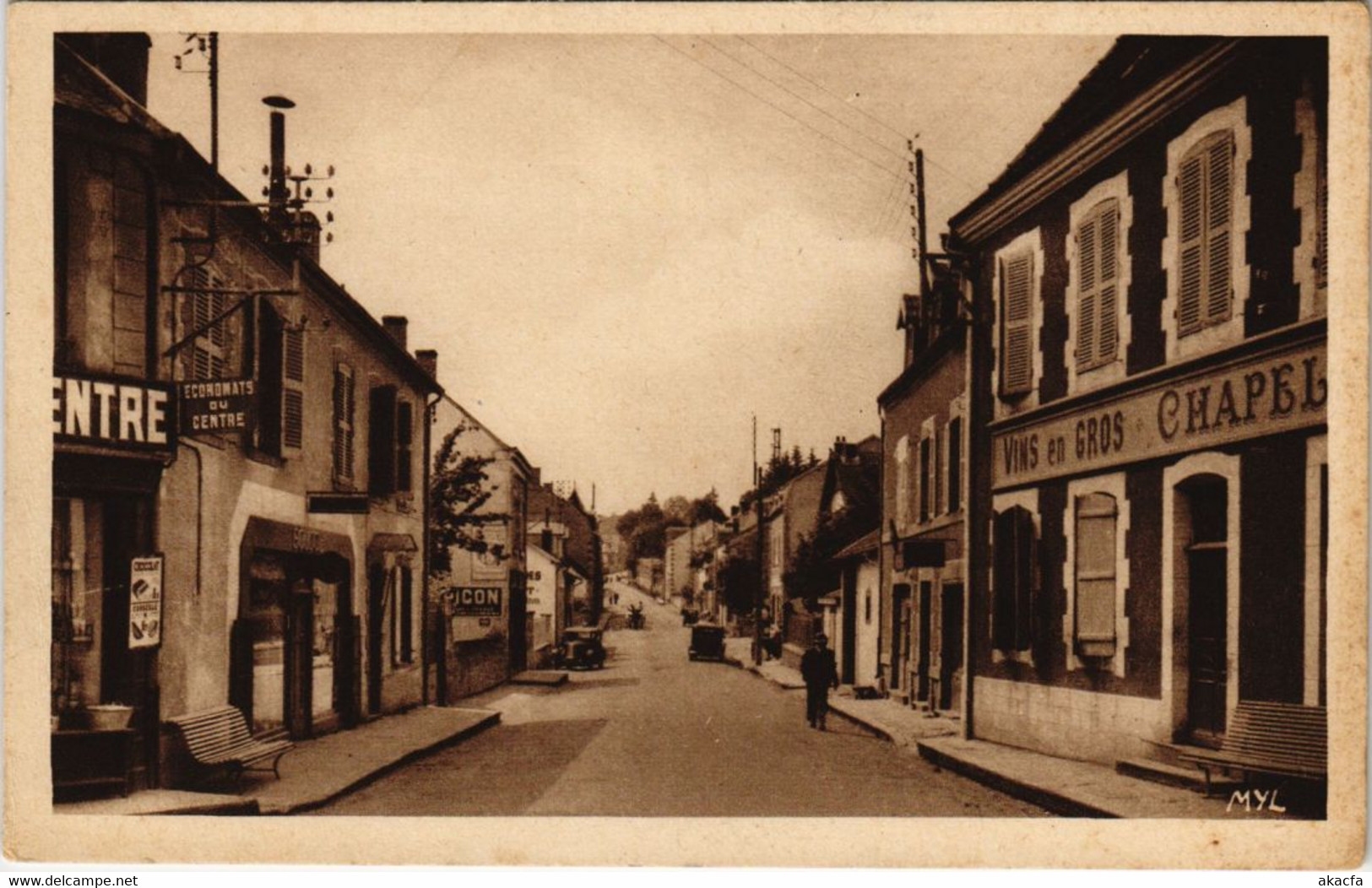 CPA Auzances Avenue de la Gare FRANCE (1050554)