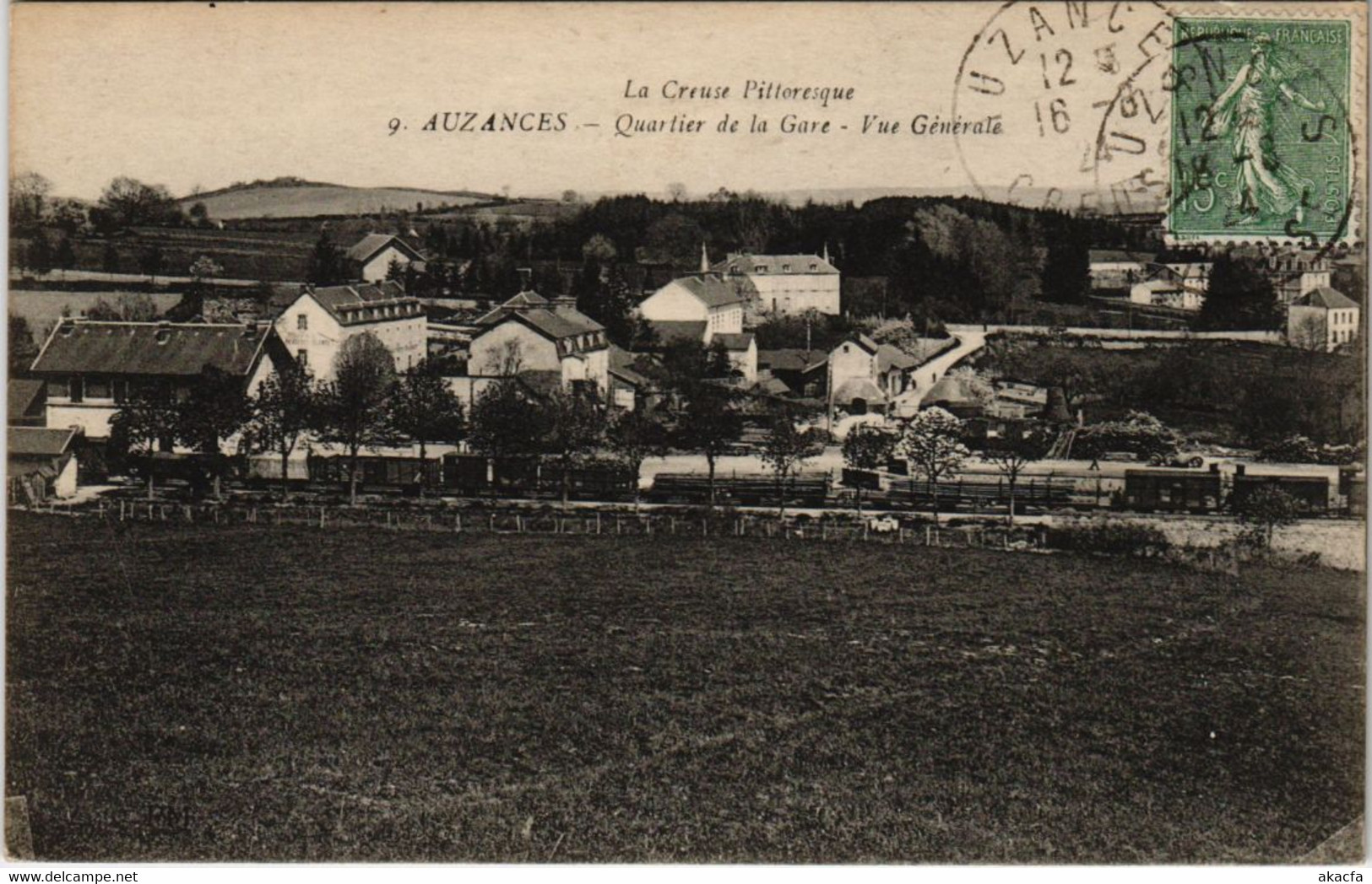 CPA Auzances Quartier de la Gare FRANCE (1050549)